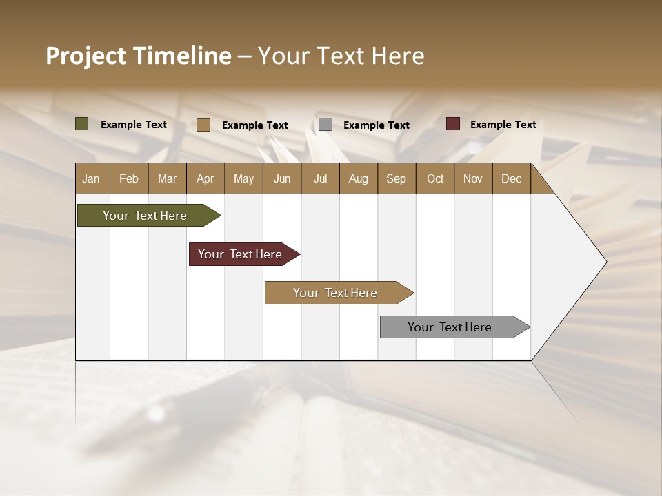 Many Old Books Combined By A Heap. Russian Saying 'Knowledge - Light, Ignorance - Darkness' PowerPoint Template