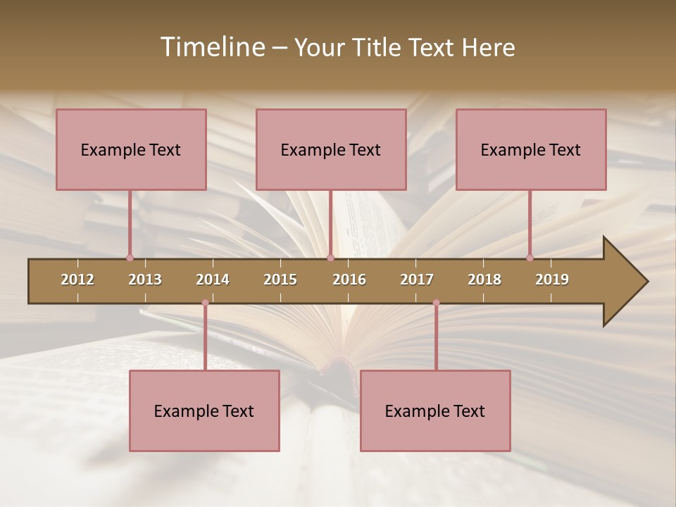 Many Old Books Combined By A Heap. Russian Saying 'Knowledge - Light, Ignorance - Darkness' PowerPoint Template