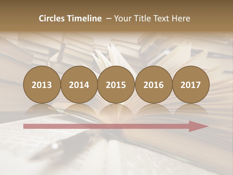 Many Old Books Combined By A Heap. Russian Saying 'Knowledge - Light, Ignorance - Darkness' PowerPoint Template