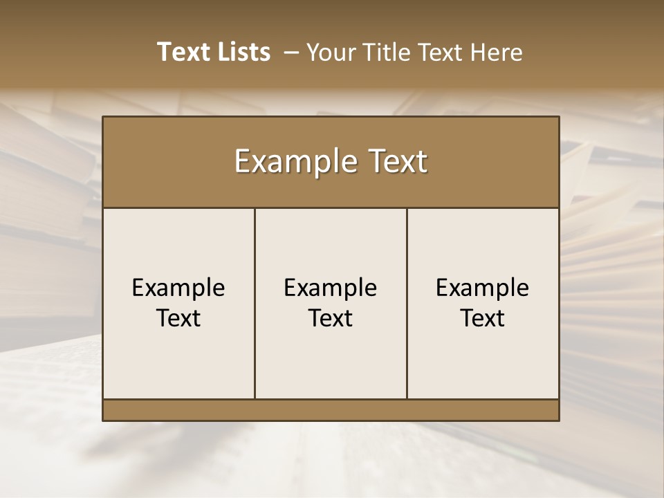 Many Old Books Combined By A Heap. Russian Saying 'Knowledge - Light, Ignorance - Darkness' PowerPoint Template