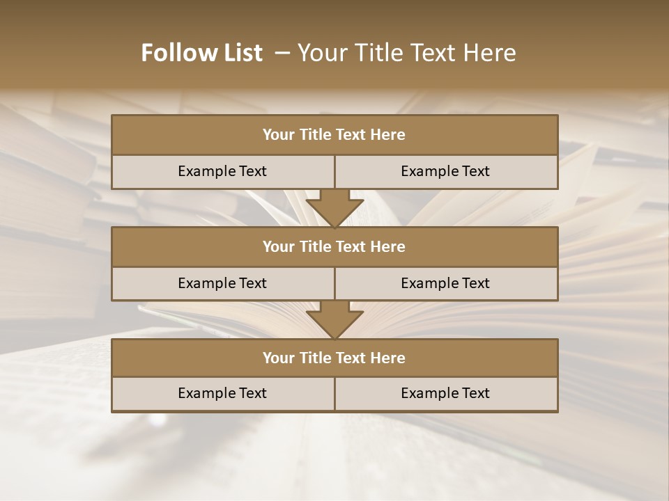 Many Old Books Combined By A Heap. Russian Saying 'Knowledge - Light, Ignorance - Darkness' PowerPoint Template