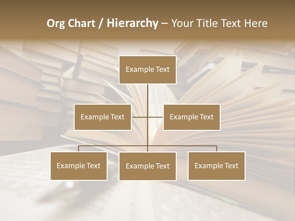 Many Old Books Combined By A Heap. Russian Saying 'Knowledge - Light, Ignorance - Darkness' PowerPoint Template