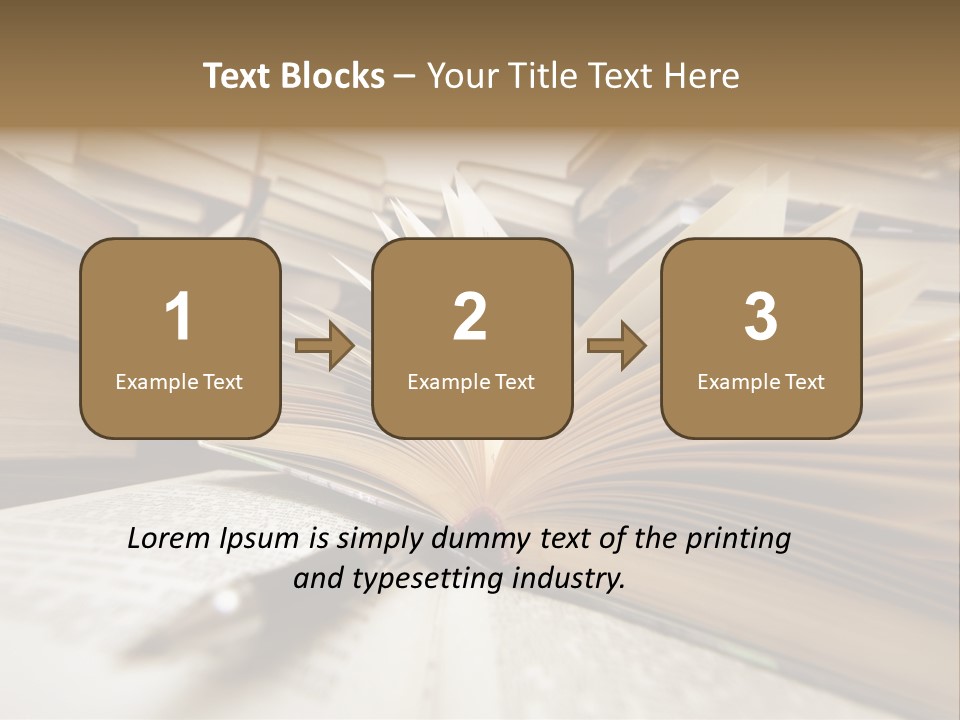 Many Old Books Combined By A Heap. Russian Saying 'Knowledge - Light, Ignorance - Darkness' PowerPoint Template
