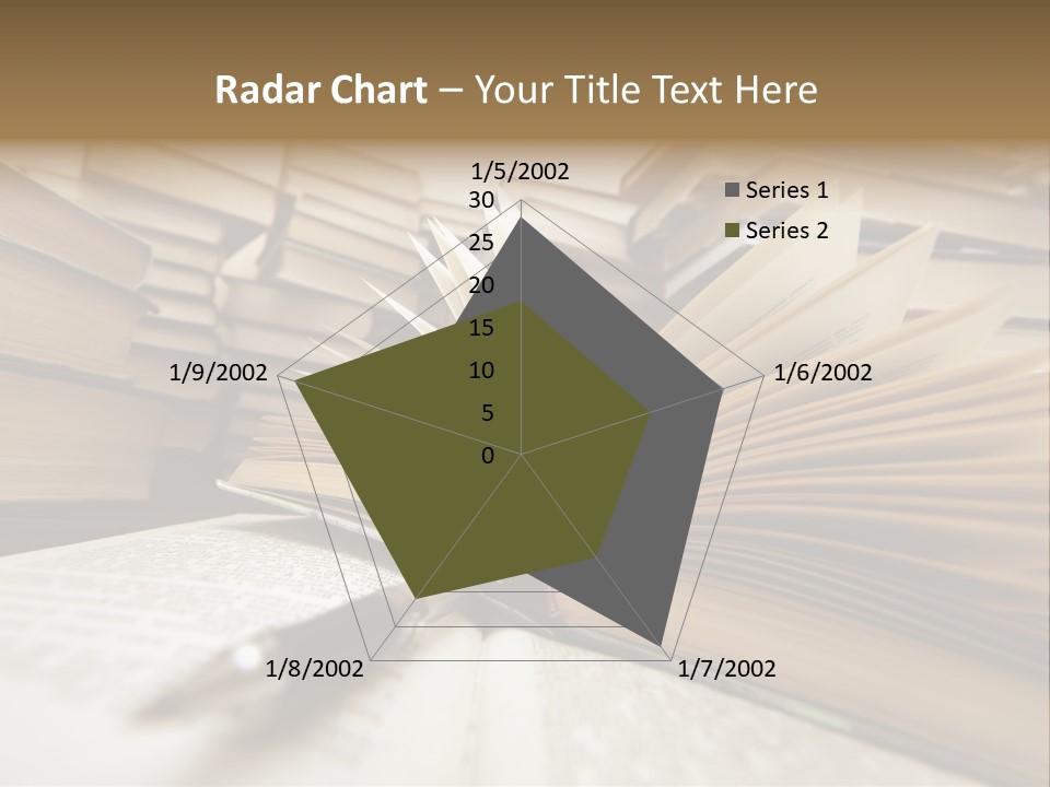 Many Old Books Combined By A Heap. Russian Saying 'Knowledge - Light, Ignorance - Darkness' PowerPoint Template
