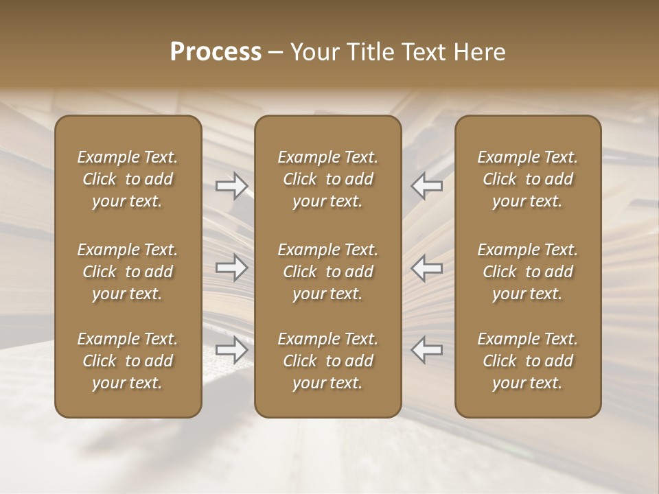 Many Old Books Combined By A Heap. Russian Saying 'Knowledge - Light, Ignorance - Darkness' PowerPoint Template
