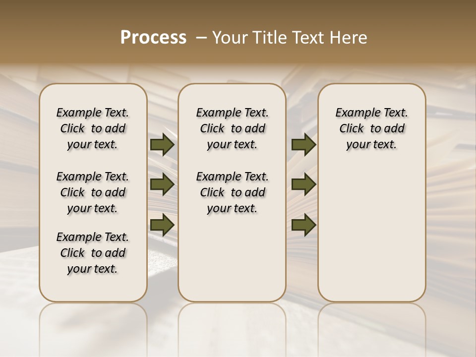 Many Old Books Combined By A Heap. Russian Saying 'Knowledge - Light, Ignorance - Darkness' PowerPoint Template