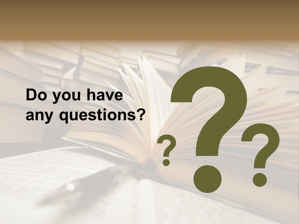 Many Old Books Combined By A Heap. Russian Saying 'Knowledge - Light, Ignorance - Darkness' PowerPoint Template