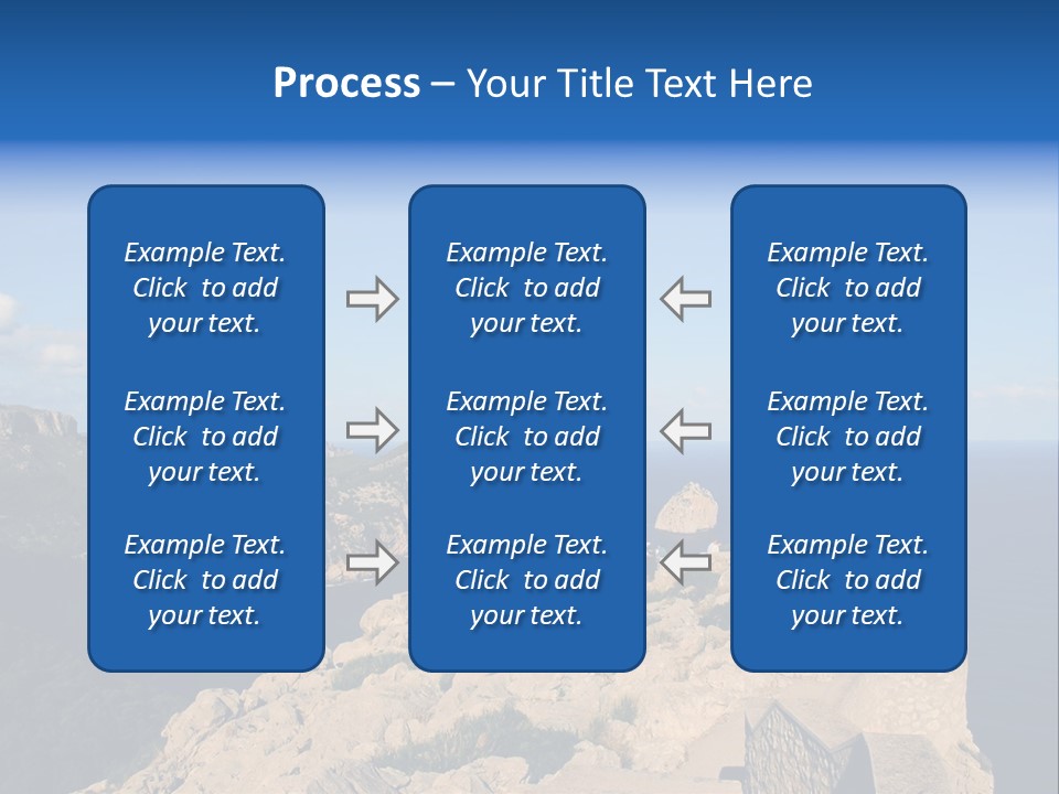 A Group Of People Walking Up A Hill Next To A Body Of Water PowerPoint Template