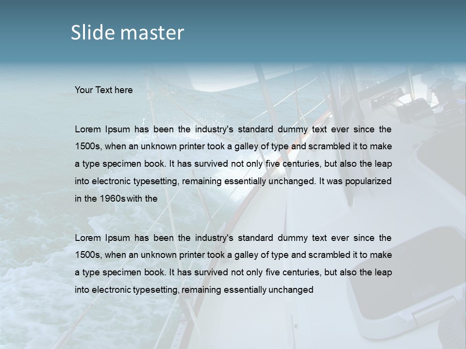 Racing Yacht... PowerPoint Template