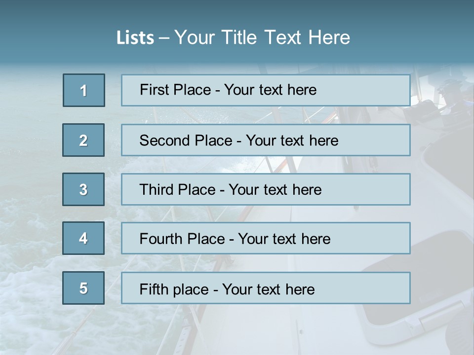Racing Yacht... PowerPoint Template