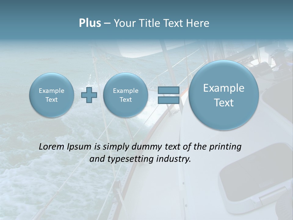 Racing Yacht... PowerPoint Template