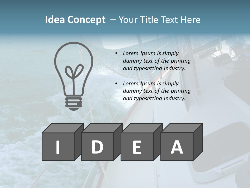 Racing Yacht... PowerPoint Template