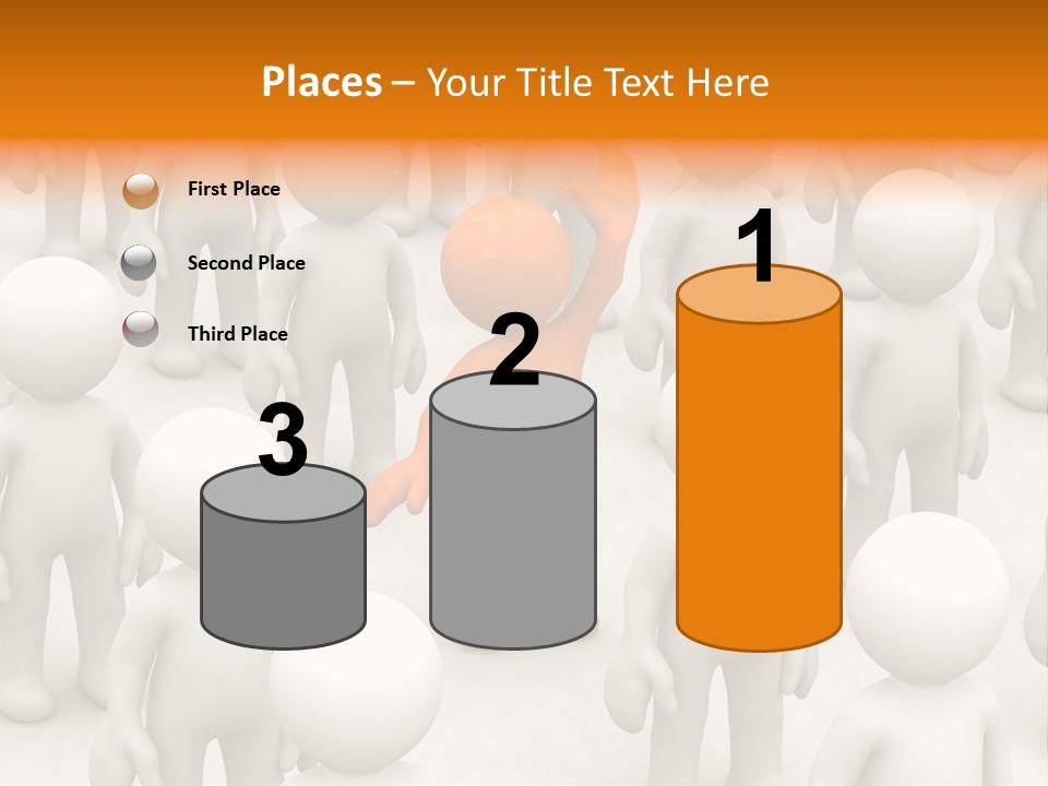 A Group Of People Standing In Front Of Each Other PowerPoint Template