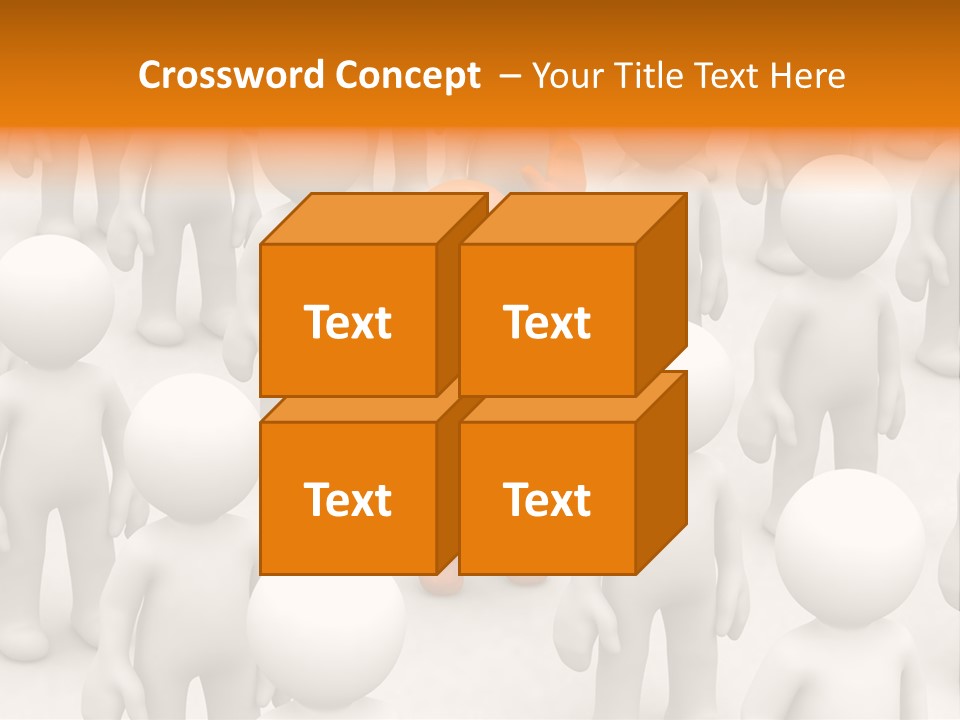 A Group Of People Standing In Front Of Each Other PowerPoint Template
