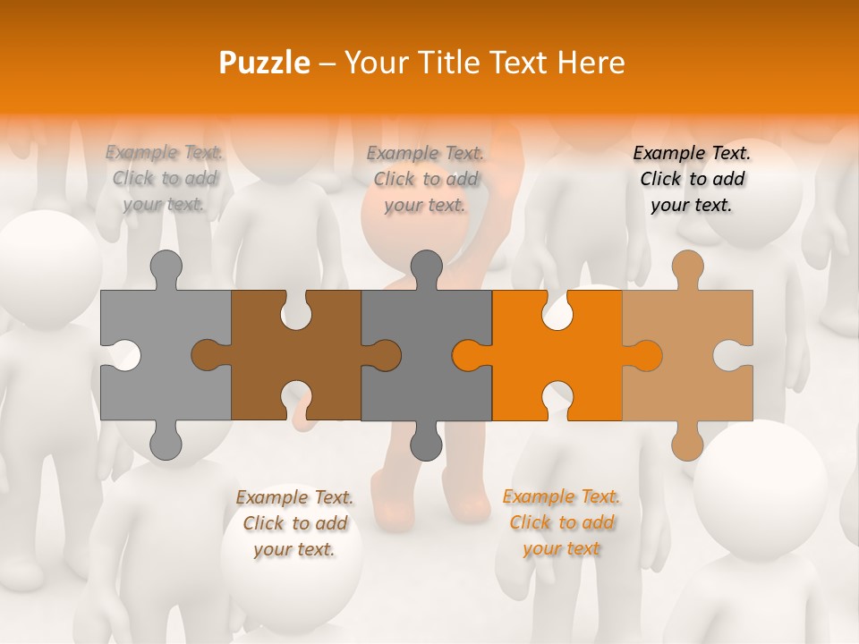 A Group Of People Standing In Front Of Each Other PowerPoint Template