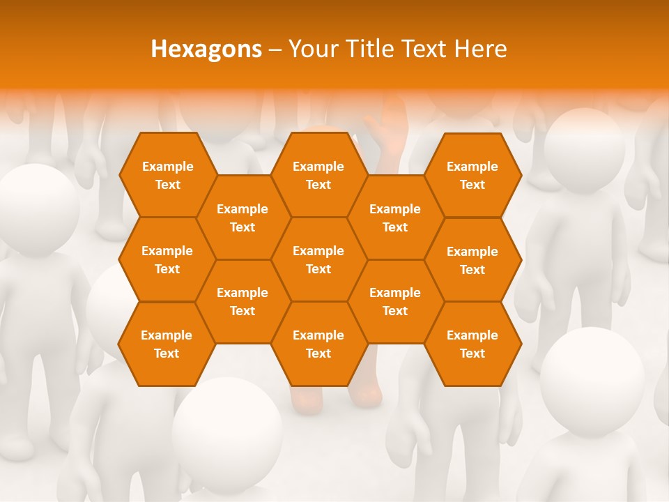 A Group Of People Standing In Front Of Each Other PowerPoint Template