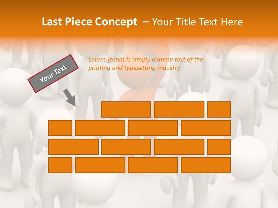 A Group Of People Standing In Front Of Each Other PowerPoint Template
