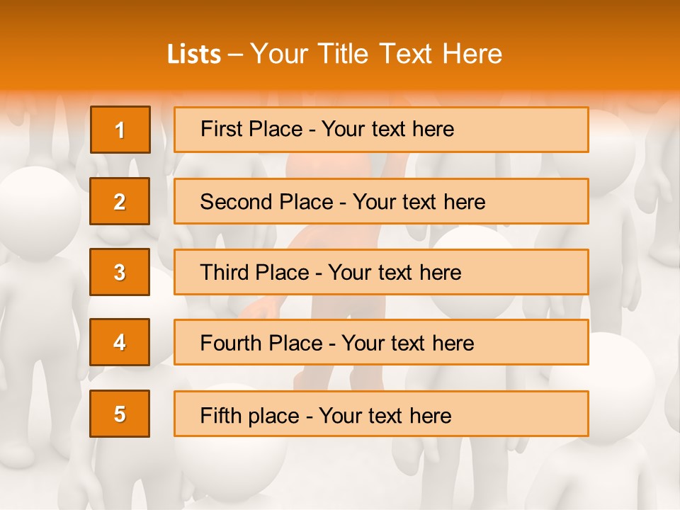 A Group Of People Standing In Front Of Each Other PowerPoint Template
