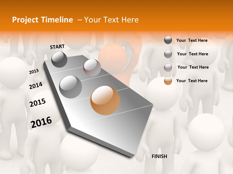 A Group Of People Standing In Front Of Each Other PowerPoint Template