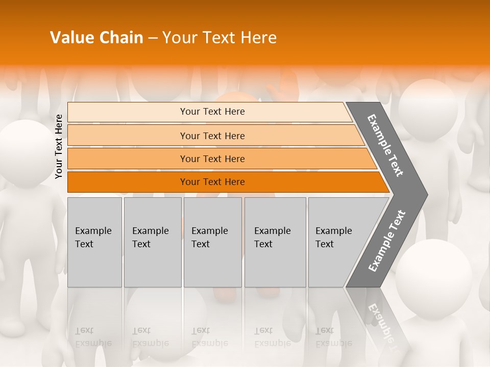 A Group Of People Standing In Front Of Each Other PowerPoint Template