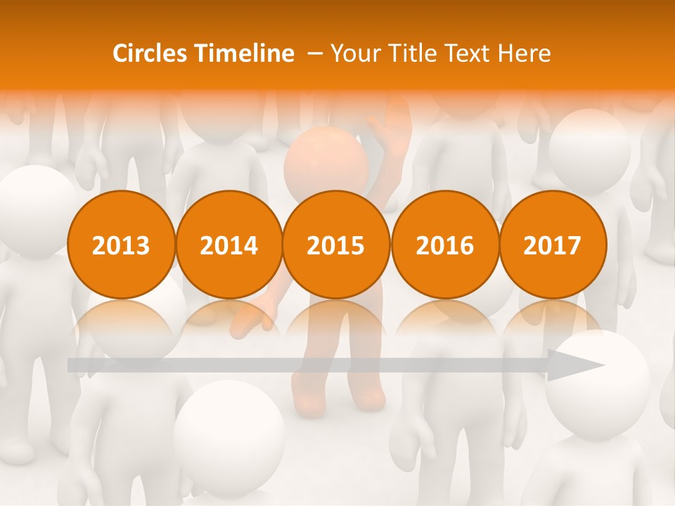 A Group Of People Standing In Front Of Each Other PowerPoint Template