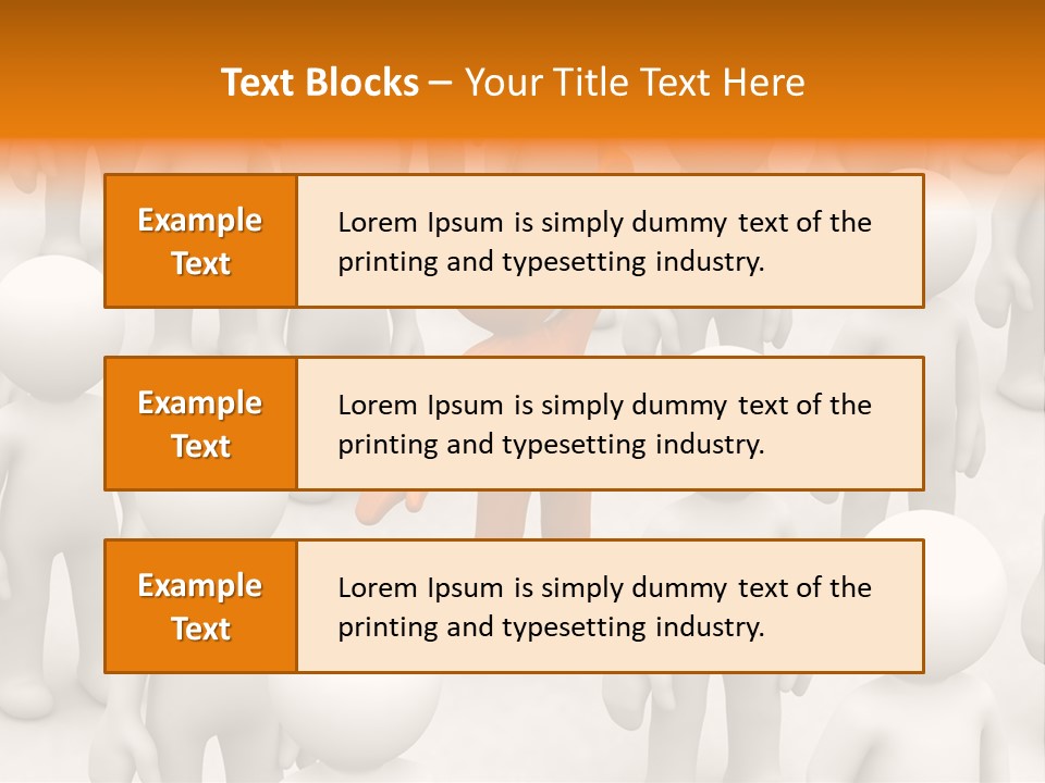 A Group Of People Standing In Front Of Each Other PowerPoint Template