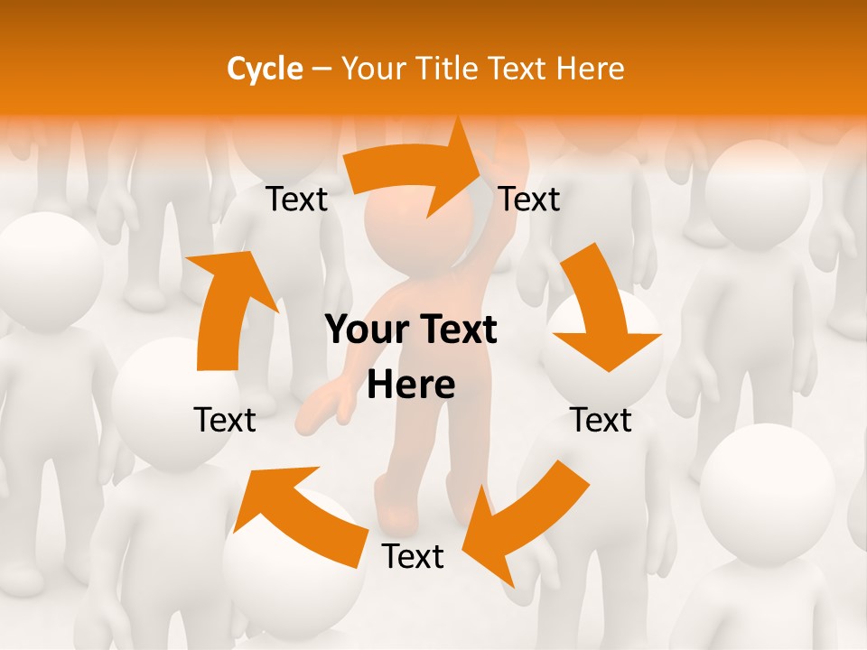 A Group Of People Standing In Front Of Each Other PowerPoint Template