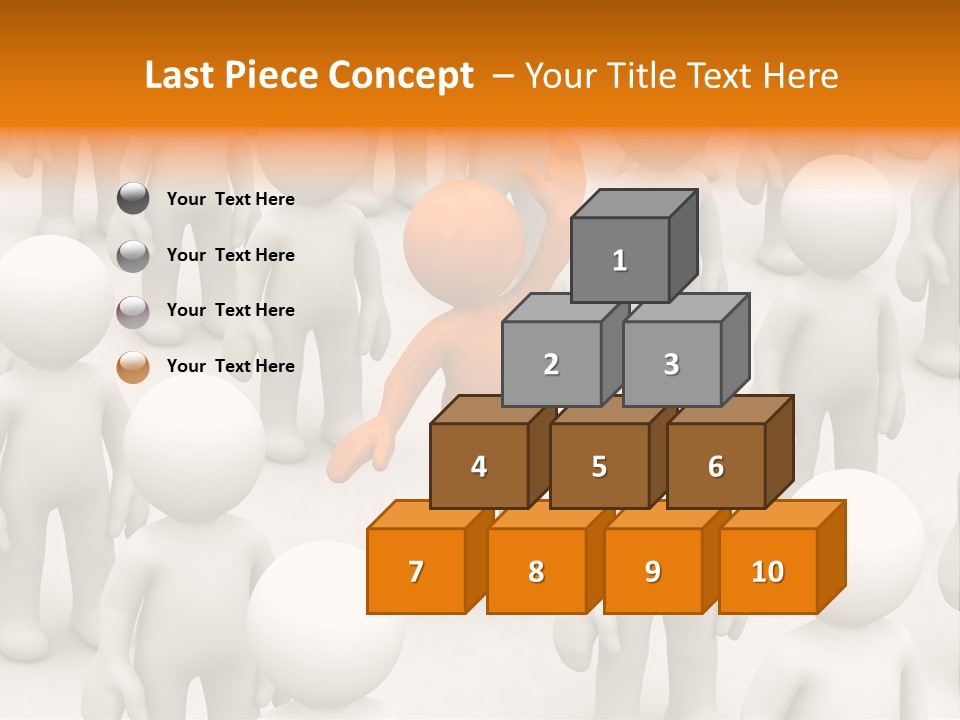 A Group Of People Standing In Front Of Each Other PowerPoint Template