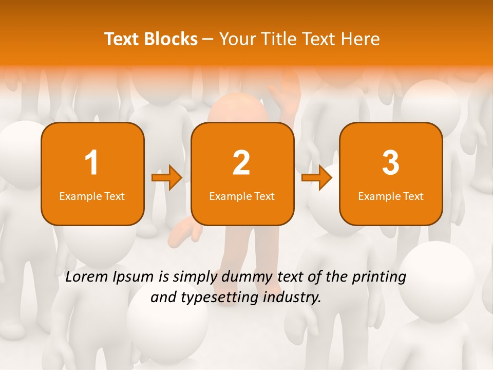 A Group Of People Standing In Front Of Each Other PowerPoint Template