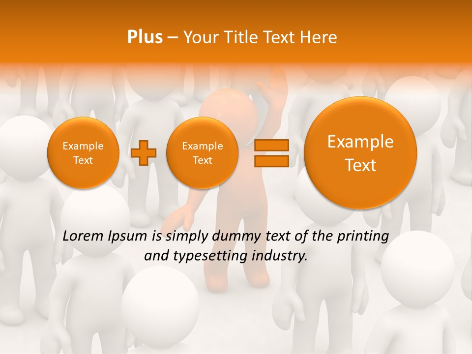 A Group Of People Standing In Front Of Each Other PowerPoint Template