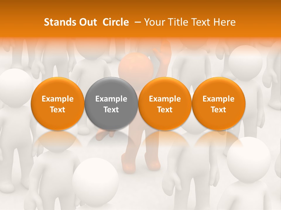 A Group Of People Standing In Front Of Each Other PowerPoint Template