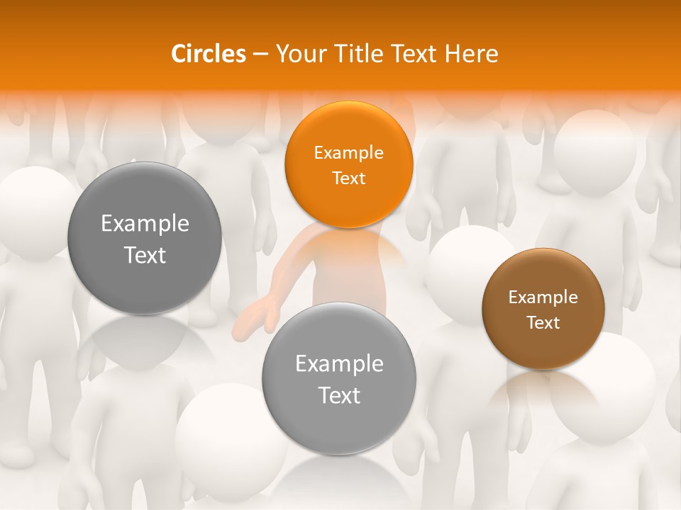 A Group Of People Standing In Front Of Each Other PowerPoint Template