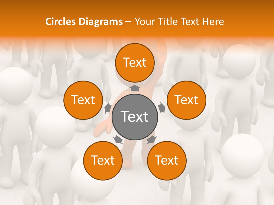 A Group Of People Standing In Front Of Each Other PowerPoint Template