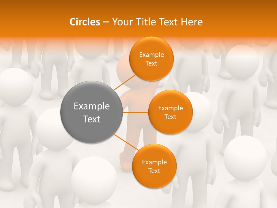 A Group Of People Standing In Front Of Each Other PowerPoint Template