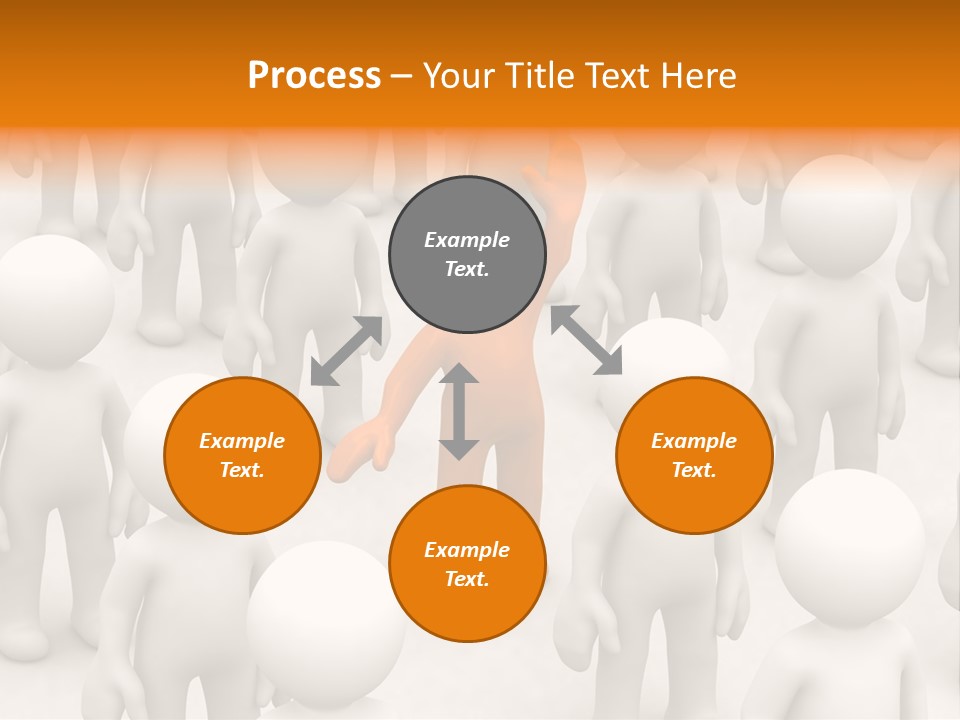 A Group Of People Standing In Front Of Each Other PowerPoint Template