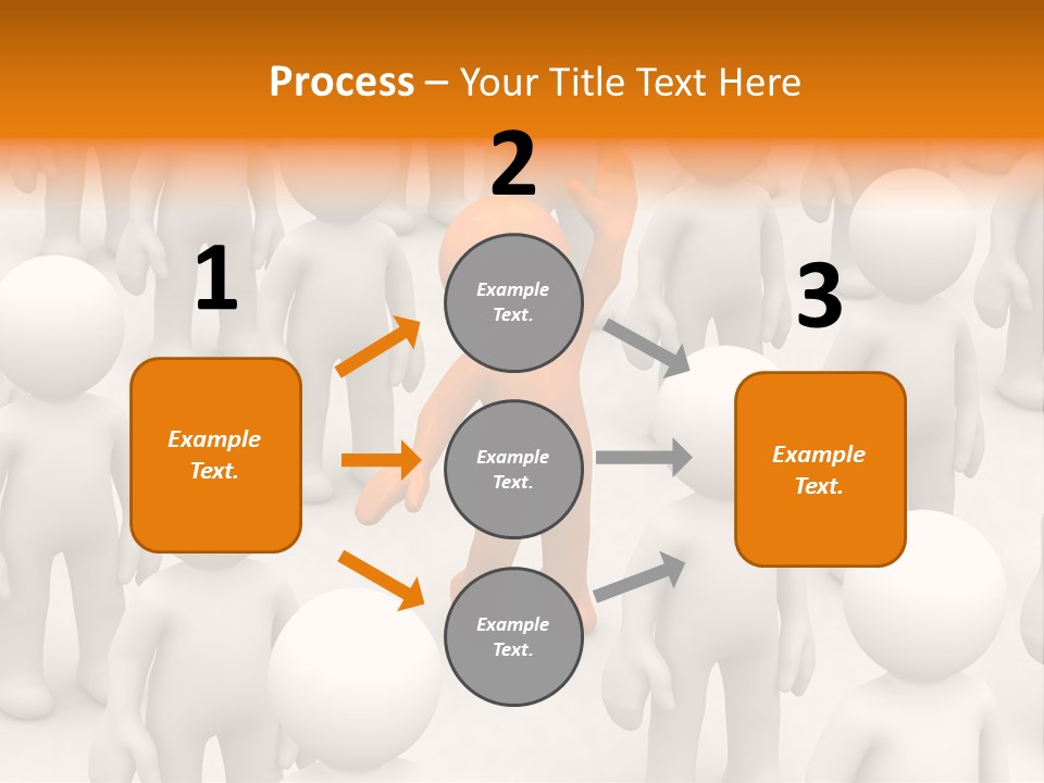 A Group Of People Standing In Front Of Each Other PowerPoint Template