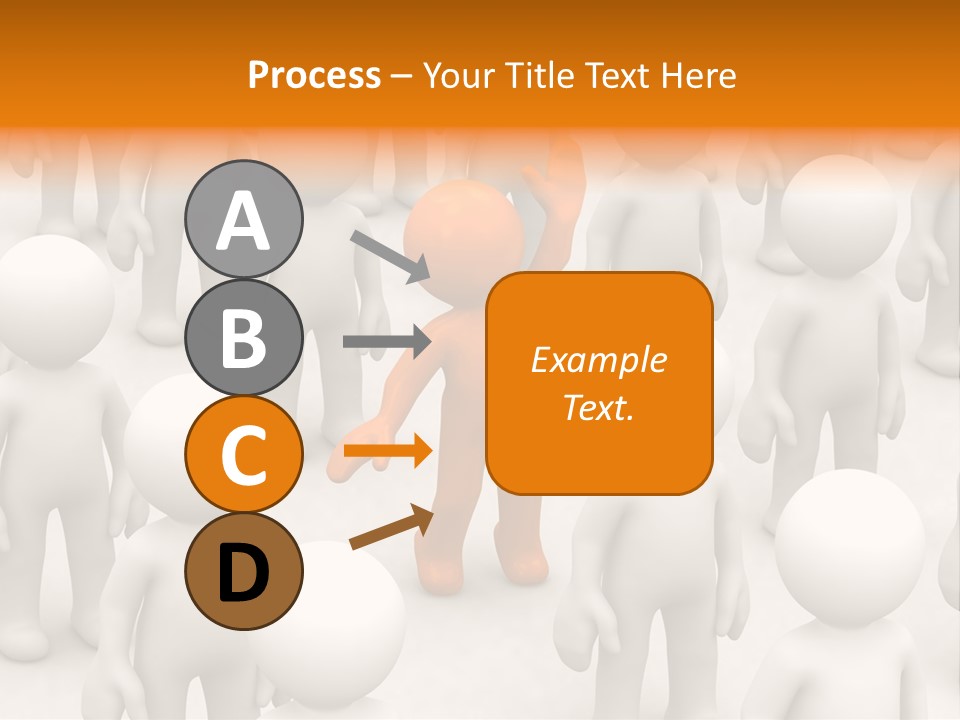 A Group Of People Standing In Front Of Each Other PowerPoint Template