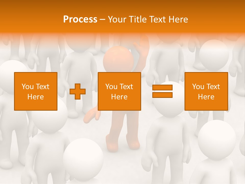 A Group Of People Standing In Front Of Each Other PowerPoint Template
