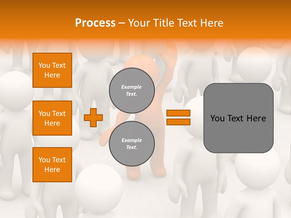 A Group Of People Standing In Front Of Each Other PowerPoint Template