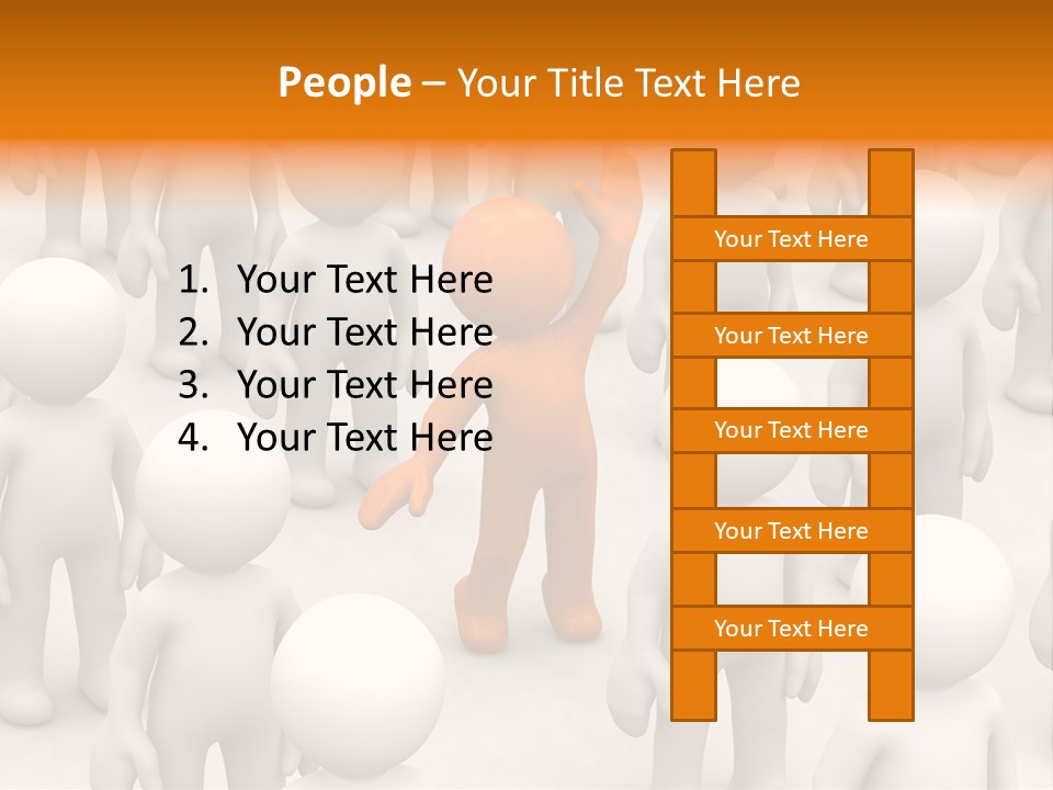 A Group Of People Standing In Front Of Each Other PowerPoint Template
