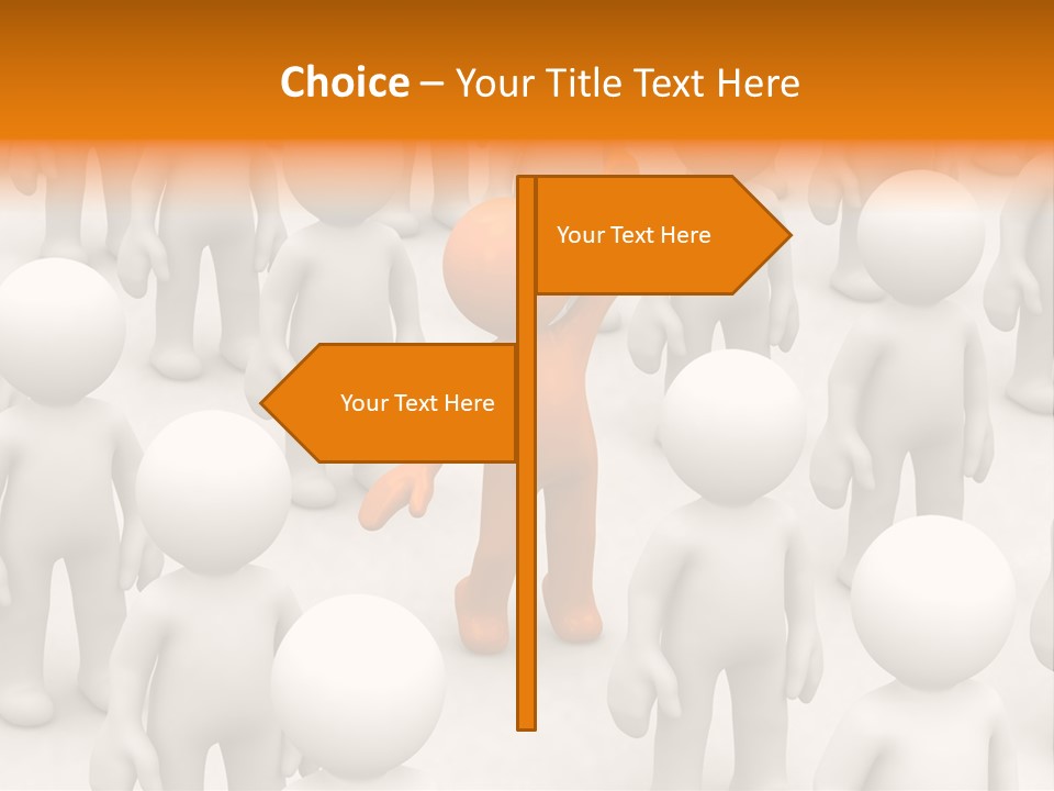 A Group Of People Standing In Front Of Each Other PowerPoint Template