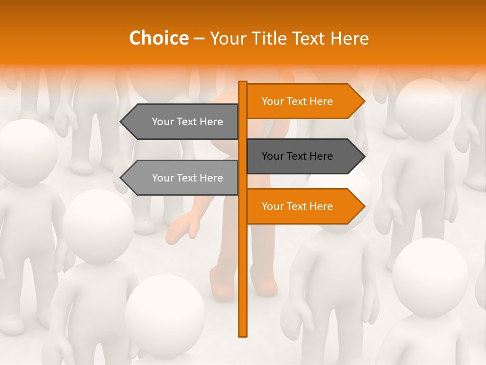 A Group Of People Standing In Front Of Each Other PowerPoint Template