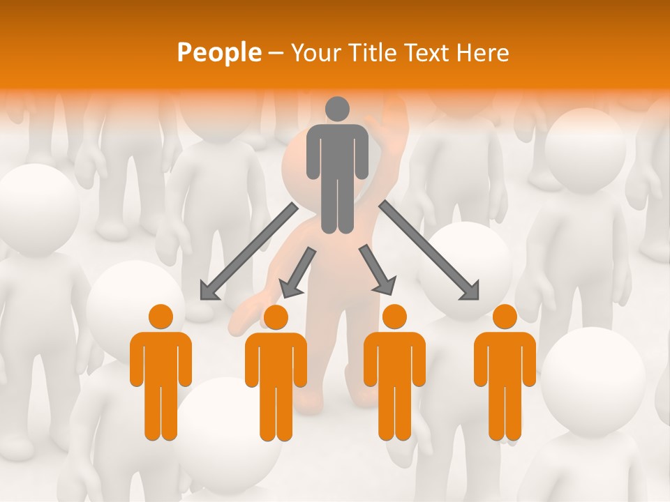 A Group Of People Standing In Front Of Each Other PowerPoint Template