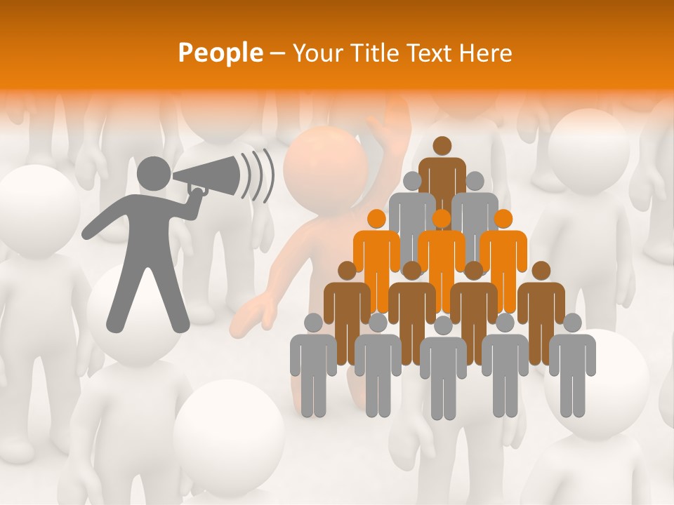 A Group Of People Standing In Front Of Each Other PowerPoint Template