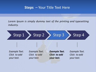 Paragliding In The Dolomites, Italy PowerPoint Template