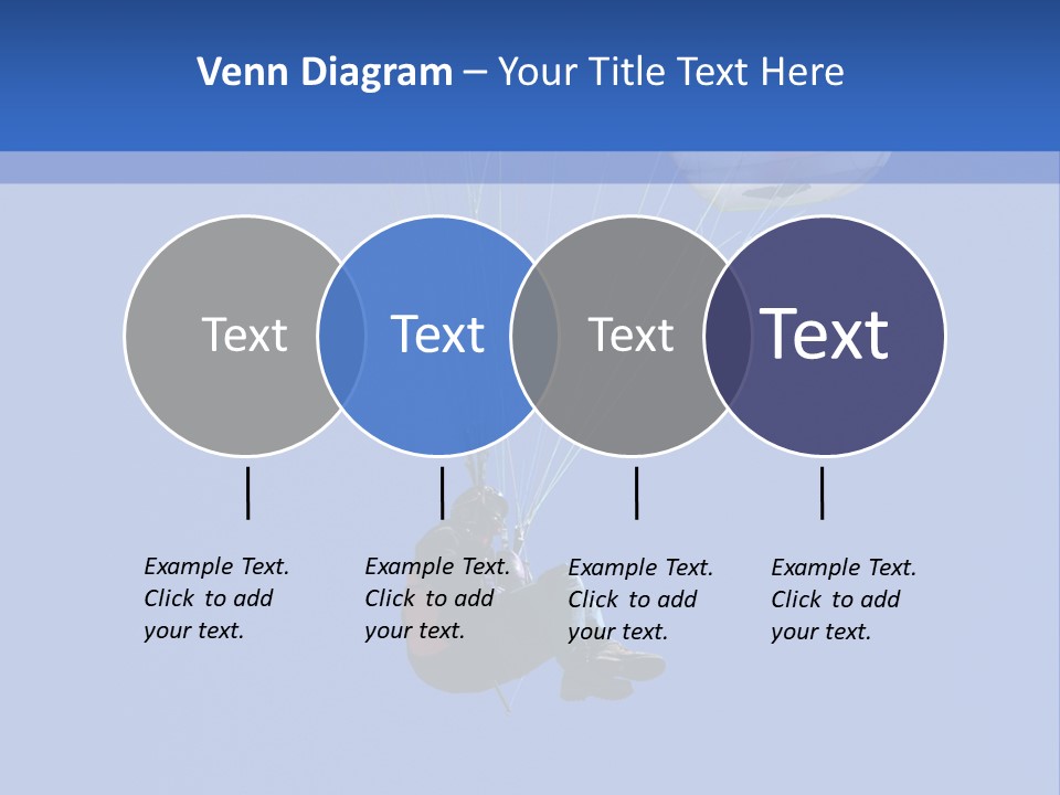 Paragliding In The Dolomites, Italy PowerPoint Template
