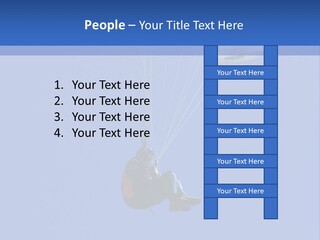 Paragliding In The Dolomites, Italy PowerPoint Template