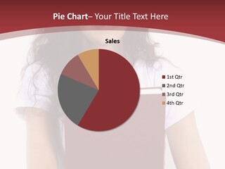 Girl With Book PowerPoint Template