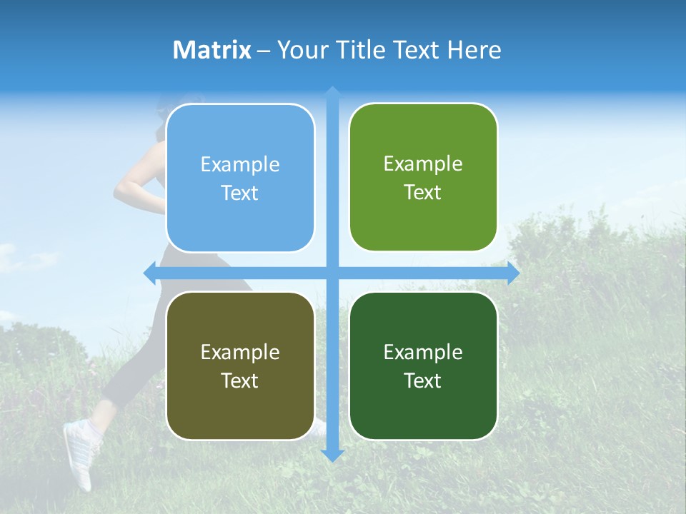 Green Leaves, Shallow Focus PowerPoint Template