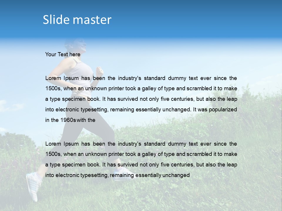 Green Leaves, Shallow Focus PowerPoint Template